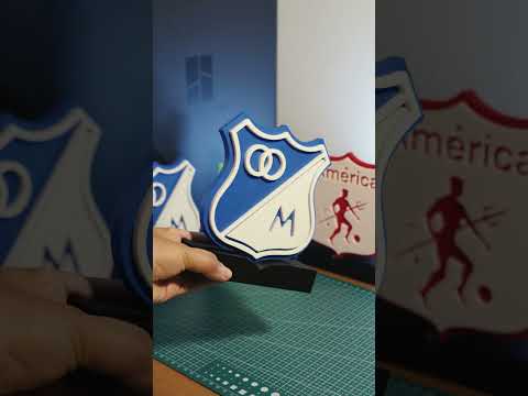 Video de Escudo Millonarios FC 3D con Base