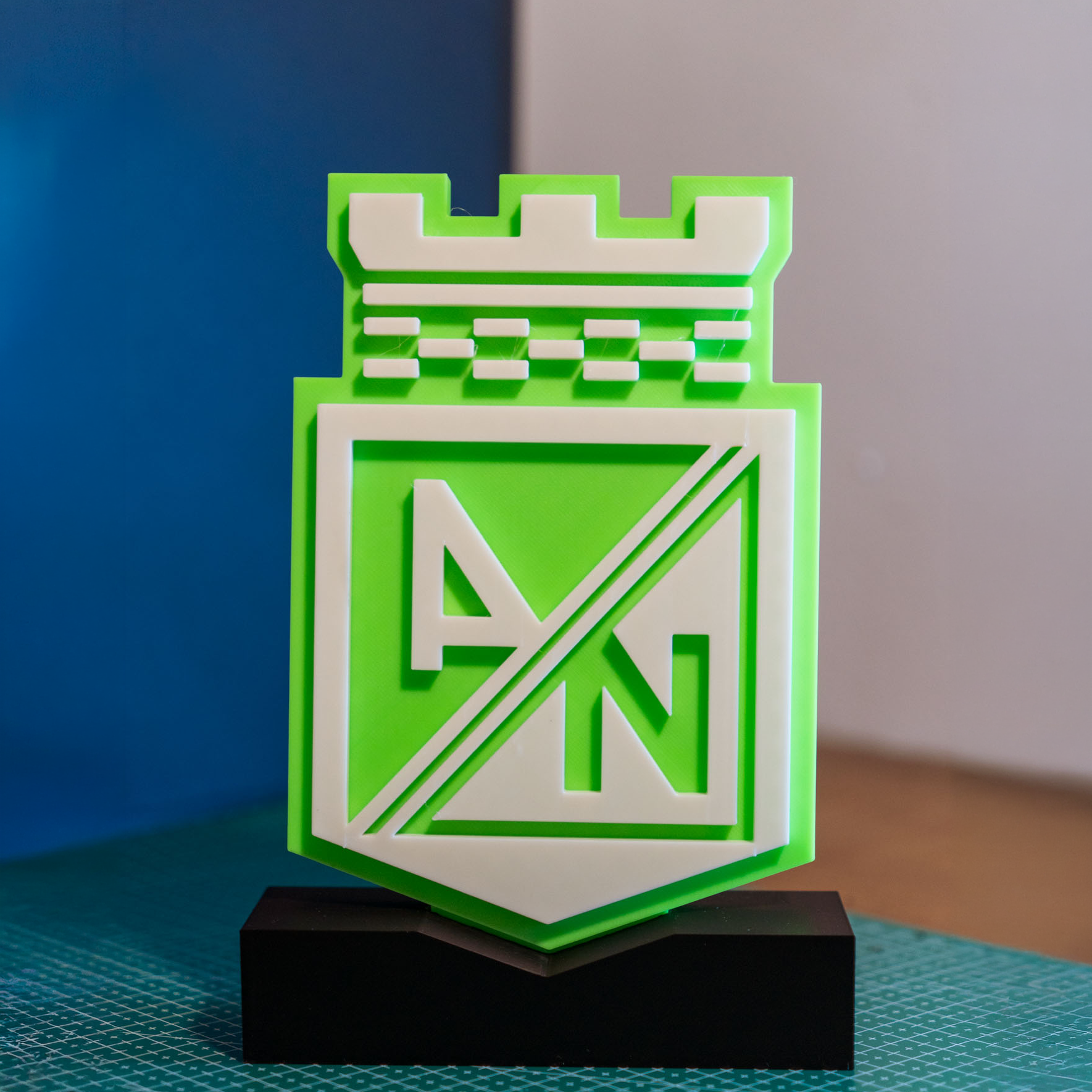 Escudo de Atlético Nacional en 3D view 1