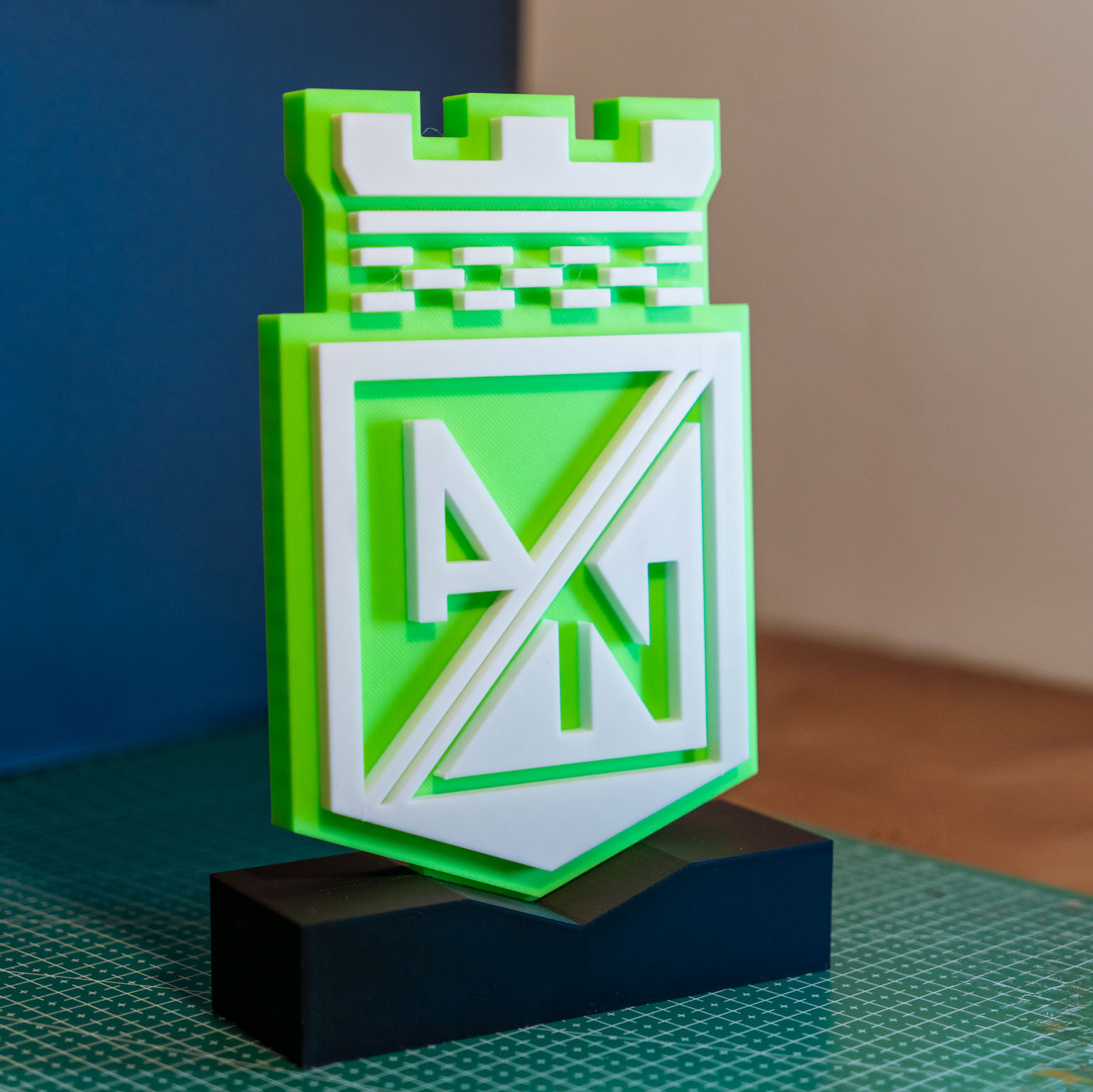 Escudo de Atlético Nacional en 3D view 2
