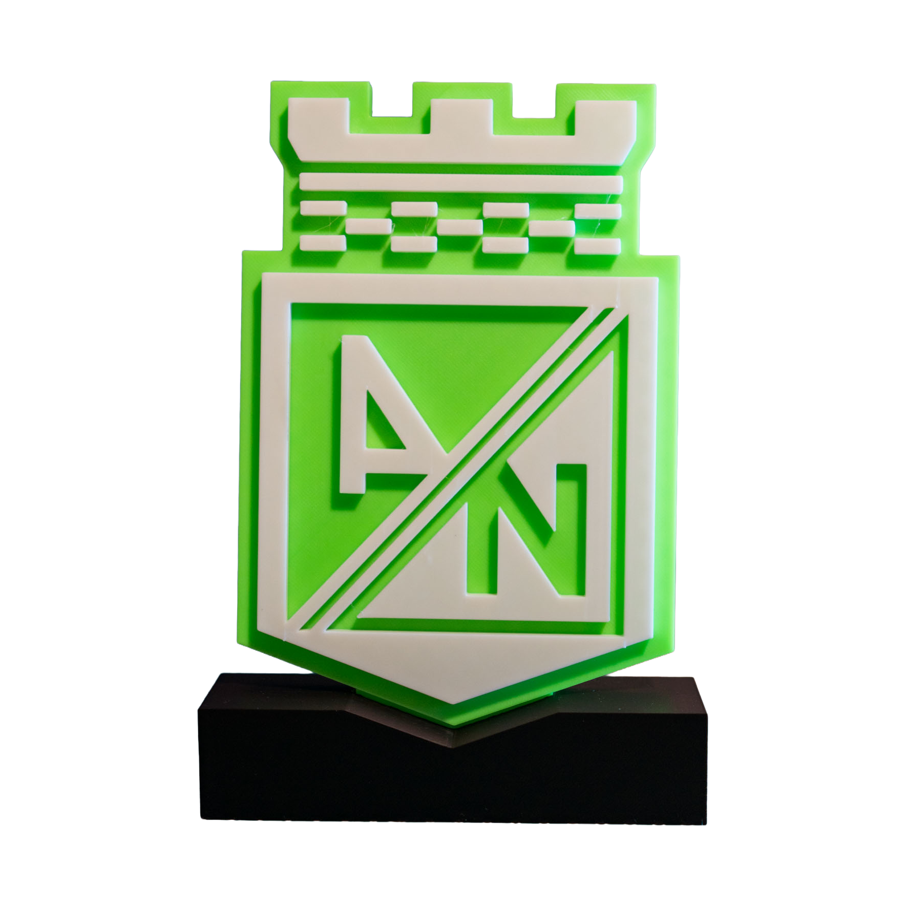 Escudo de Atlético Nacional en 3D view 3