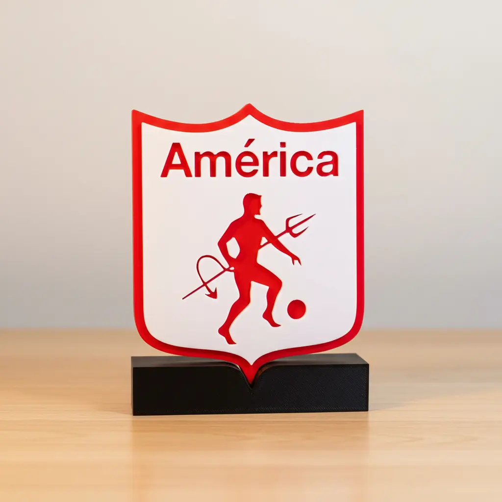 Escudo en 3D América de Cali view 1