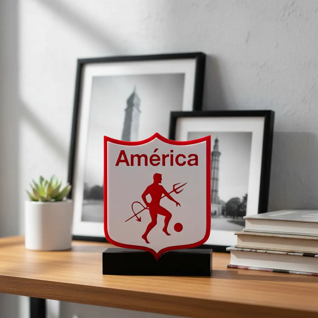 Escudo en 3D América de Cali view 2