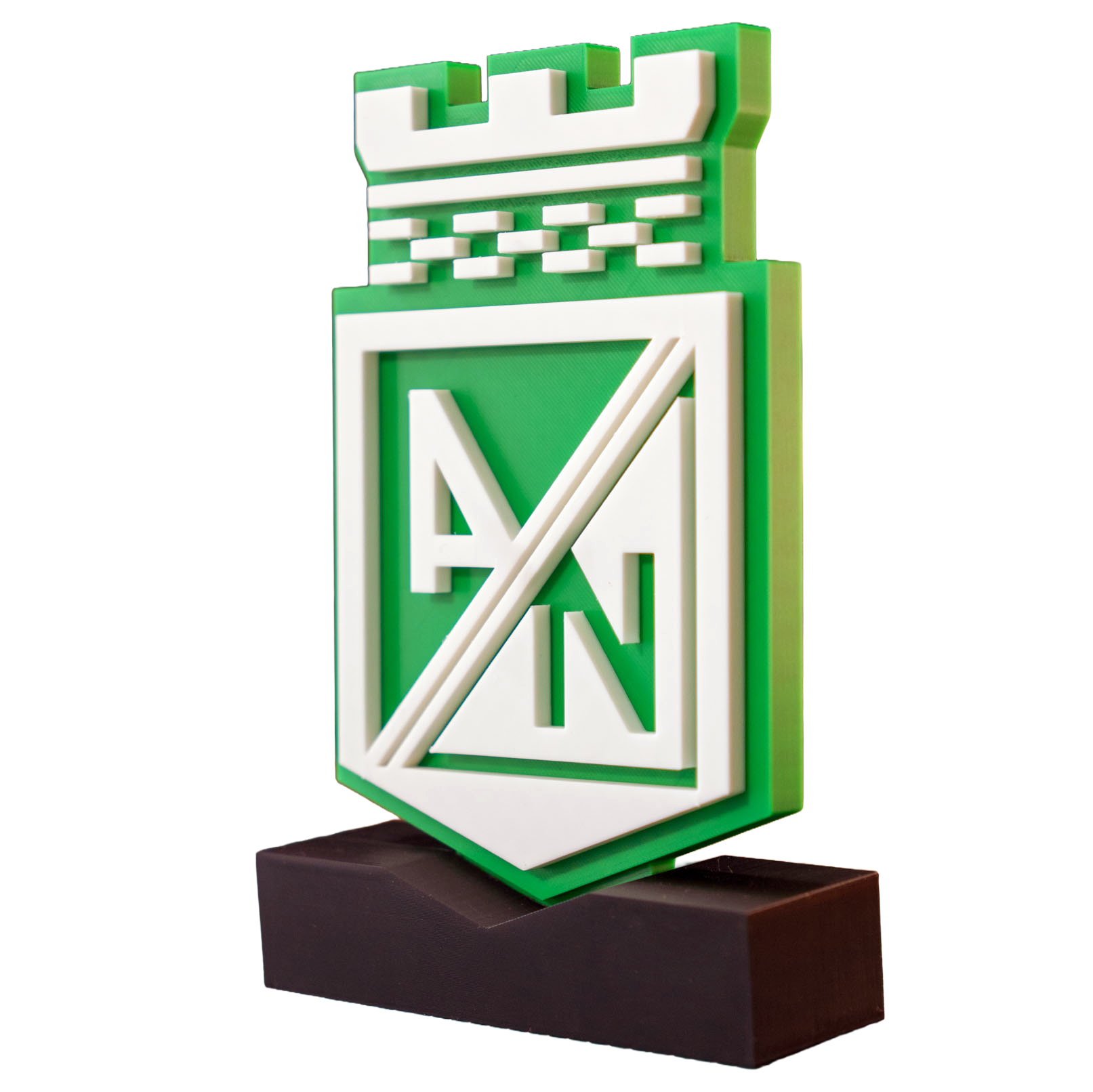 Escudo de Atlético Nacional en 3D